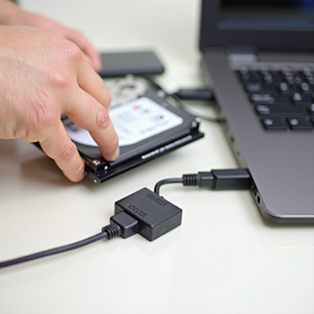 how to connect a hdd to a laptop
