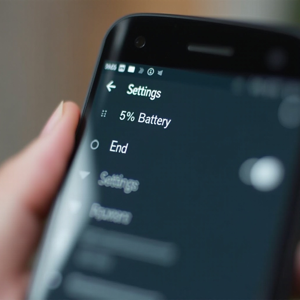 show battery percentage in android