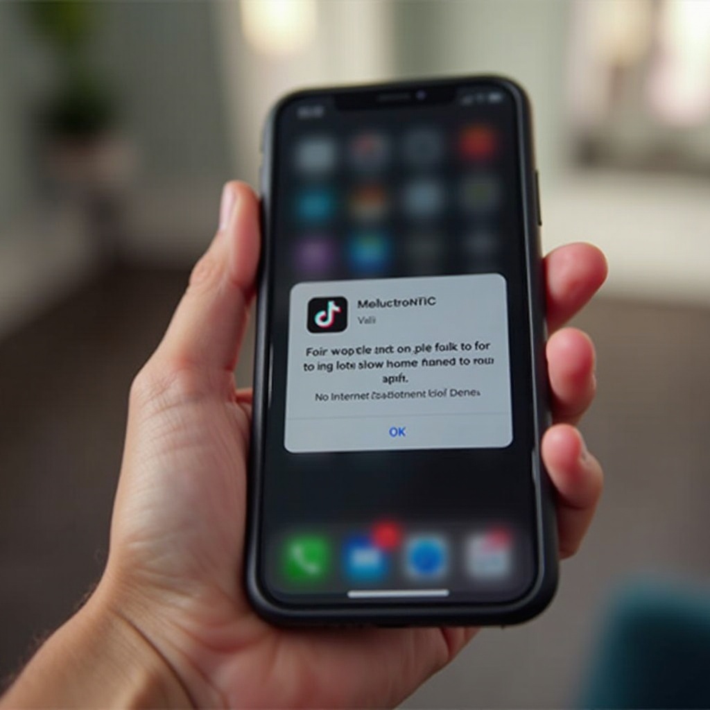 tiktok no internet connection iphone